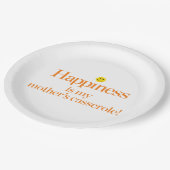 幸福は私の母のカセロールです ペーパープレート (アングル)