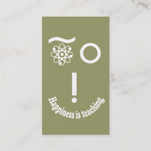 幸福は科学教えの宇宙原子 名刺 (正面)