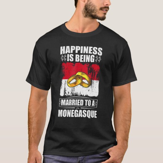 幸福は結婚した金の如し Tシャツ (正面)