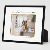 幸福は自家製の家族の写真プラーク フォトプラーク (側面)