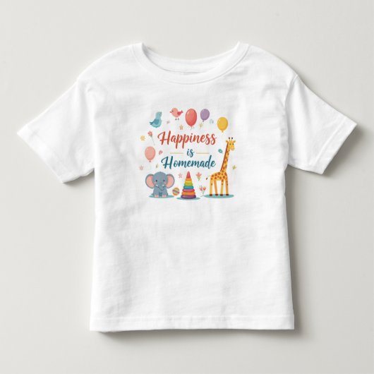 幸福は自家製の幼児Tシャツ トドラーTシャツ (正面)