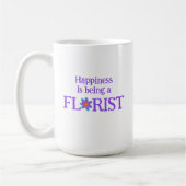 幸福は花屋のマグカップである コーヒーマグカップ (左)