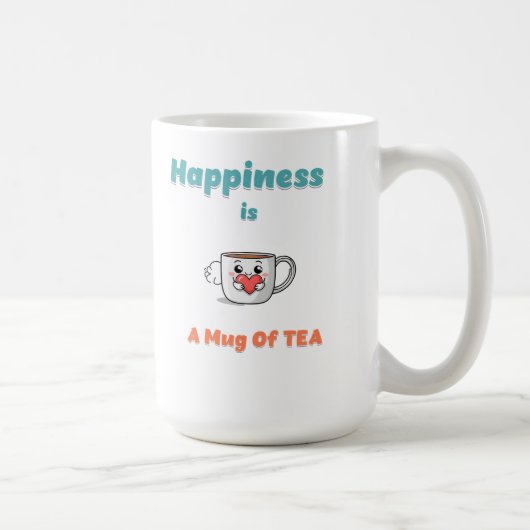 幸福は茶のマグカップだ コーヒーマグカップ (右)