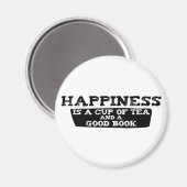 幸福は茶の杯と良い本だ マグネット (正面/裏面)