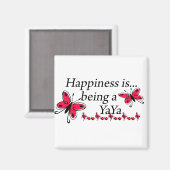 幸福は蝶々雅也である マグネット (正面/裏面)