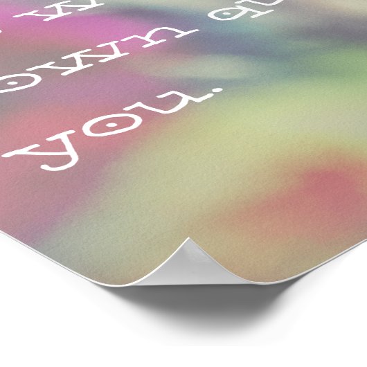 幸福は蝶である – インスパイアの引用文 ポスター (角)