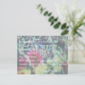 幸福は蝶である – インスパイアの引用文 ポストカード (スタンド正面)