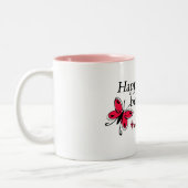 幸福は蝶でない ツートーンマグカップ (左)