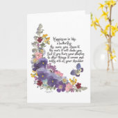 幸福は蝶に似たり カード (黄色い花)