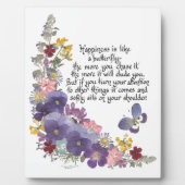 幸福は蝶に似ている フォトプラーク (正面)