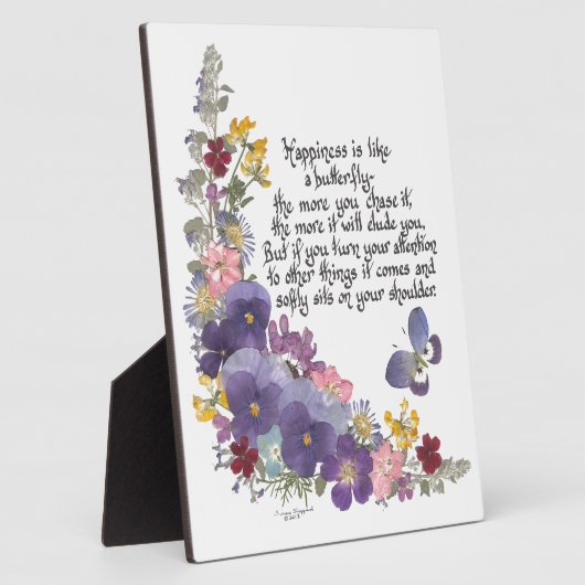 幸福は蝶に似ている フォトプラーク (側面)