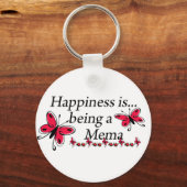 幸福は蝶の花である キーホルダー (正面)