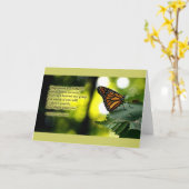 幸福は蝶 カード (黄色い花)