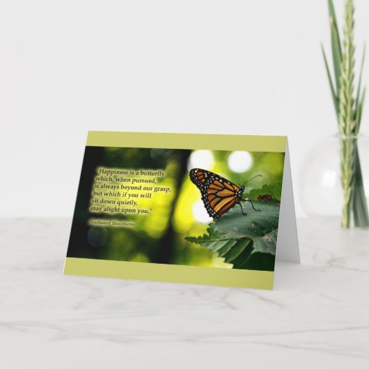 幸福は蝶 カード (正面)