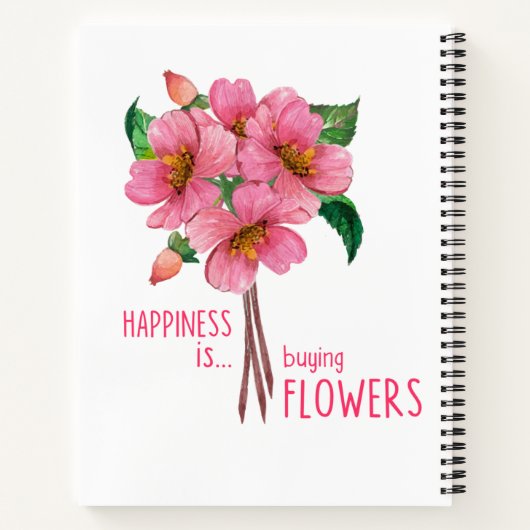 幸福は買の花 ノートブック (裏面)