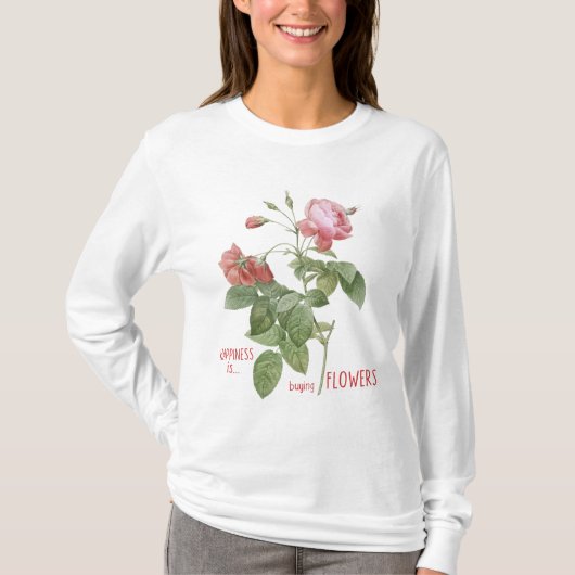 幸福は買の花 Tシャツ (正面)