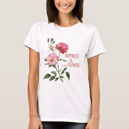幸福は買の花 Tシャツ (正面)