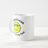 幸福は速く泳いでいます コーヒーマグカップ (正面左)