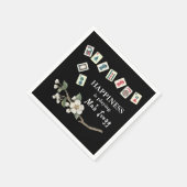 幸福は遊マジョンブラック スタンダードカクテルナプキン (角)