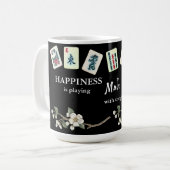 幸福は遊女の子とマージャンである コーヒーマグカップ (正面左)