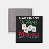 幸福は遊女の子の麻雀だ マグネット (正面/裏面)