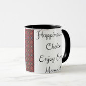 幸福は選択である！毎楽しむ時 マグカップ (正面右)