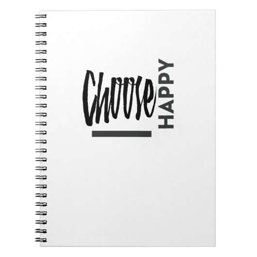 幸福は選択の余地がある ノートブック (正面)