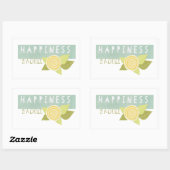 幸福は選択 長方形シール (シート)