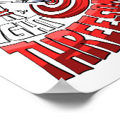 幸福は3人のダーツ選手に厳しい ポスター (角)