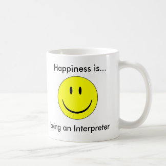 幸福は…通訳です コーヒーマグカップ