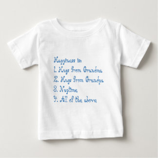 幸福は(青の)祖母および祖父です ベビーTシャツ