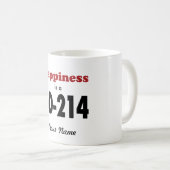 幸福はDD-214です コーヒーマグカップ (正面右)