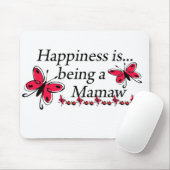 幸福はMamawの蝶です マウスパッド (マウス)