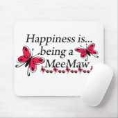 幸福はMeeMawの蝶です マウスパッド (マウス)