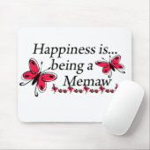 幸福はMemawの蝶です マウスパッド (マウス)