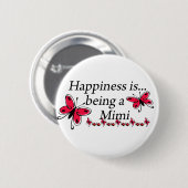 幸福はMimi蝶です 缶バッジ (正面&裏面)