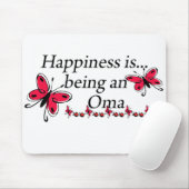 幸福はOmaの蝶です マウスパッド (マウス)