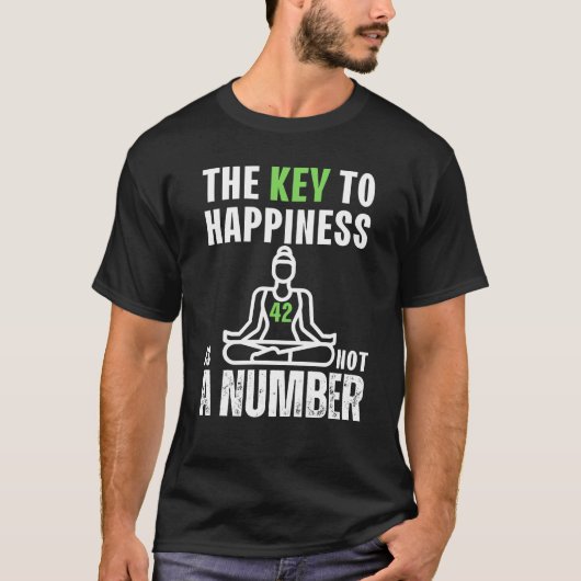 幸福への鍵は03.bの数ではない tシャツ (正面)