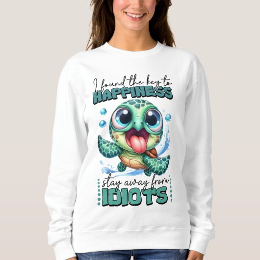 幸福への鍵を見つけた スウェットシャツ (正面)