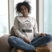 幸福やる気を起こさせる引用文 スウェットシャツ