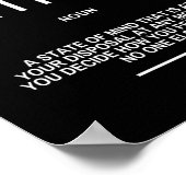 幸福やる気を起こさせる引用文 ポスター (角)