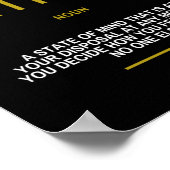 幸福やる気を起こさせる引用文 ポスター (角)