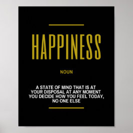 幸福やる気を起こさせる引用文 ポスター