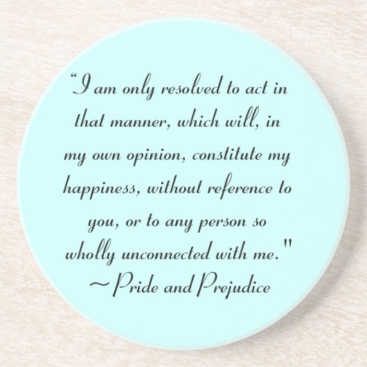 幸福を構成する方法で行動するジェーン・オースティン コースター (正面)