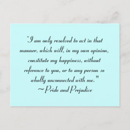 幸福を構成する方法で行動するジェーン・オースティン ポストカード