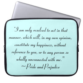 幸福を構成する方法で行動するジェーン・オースティン ラップトップスリーブ