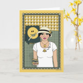 幸福を目指す_C_挨拶 カード (黄色い花)