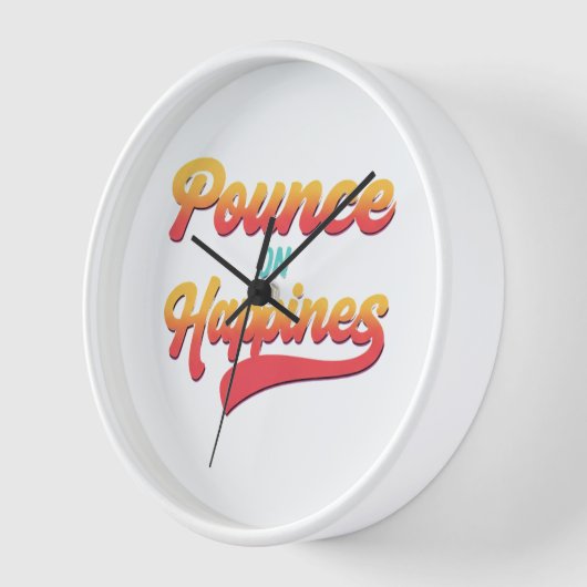 幸福を祈る 壁時計 (傾斜)