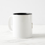 幸福を買うことができませんが、コーヒーは近いです ツートーンマグカップ (正面左)