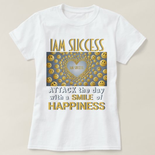 幸福スマイル Tシャツ (デザイン正面)